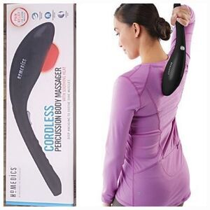 Homedics Cordless Percussion Body Massager w/Soothing Heat